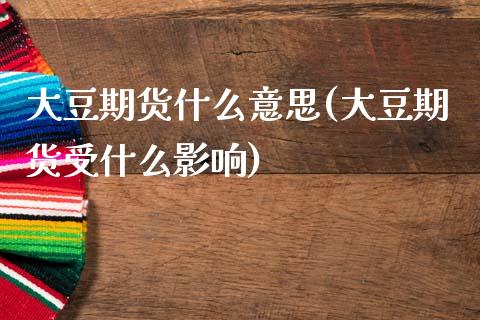 大豆期货什么意思(大豆期货受什么影响)_https://www.zztgc.com_黄金期货_第1张