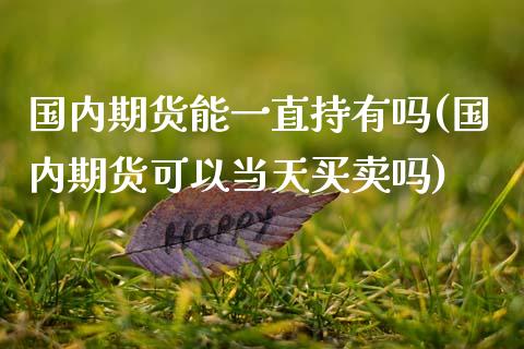 国内期货能一直持有吗(国内期货可以当天买卖吗)_https://www.zztgc.com_期货行情_第1张