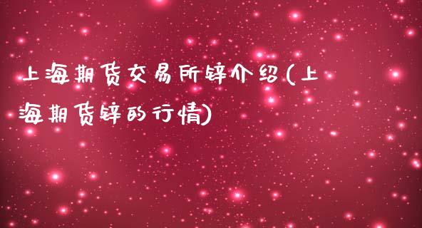 上海期货交易所锌介绍(上海期货锌的行情)_https://www.zztgc.com_期货入门_第1张