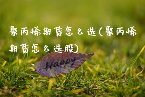 聚丙烯期货怎么选(聚丙烯期货怎么选股)_https://www.zztgc.com_黄金期货_第1张