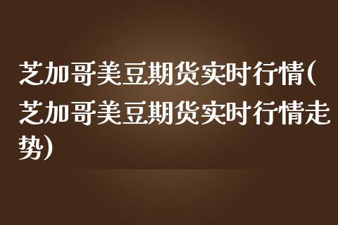 芝加哥美豆期货实时行情(芝加哥美豆期货实时行情走势)_https://www.zztgc.com_期货直播_第1张
