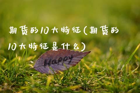 期货的10大特征(期货的10大特征是什么)_https://www.zztgc.com_原油期货_第1张