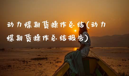 动力煤期货操作总结(动力煤期货操作总结报告)_https://www.zztgc.com_期货开户_第1张