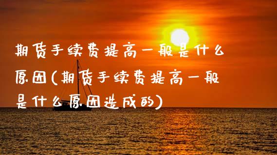 期货手续费提高一般是什么原因(期货手续费提高一般是什么原因造成的)_https://www.zztgc.com_原油期货_第1张