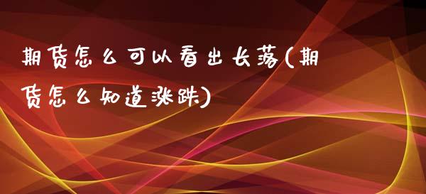 期货怎么可以看出长落(期货怎么知道涨跌)_https://www.zztgc.com_黄金期货_第1张