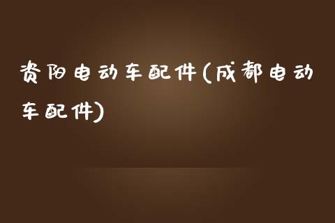 资阳电动车配件(成都电动车配件)_https://www.zztgc.com_原油期货_第1张