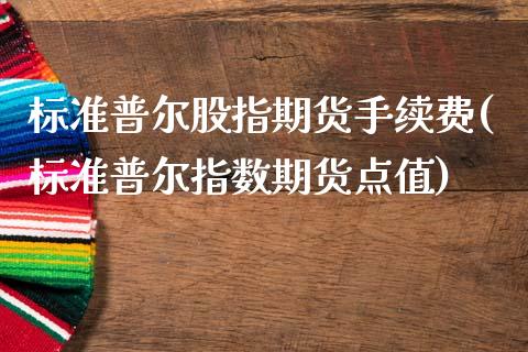 标准普尔股指期货手续费(标准普尔指数期货点值)_https://www.zztgc.com_期货直播_第1张