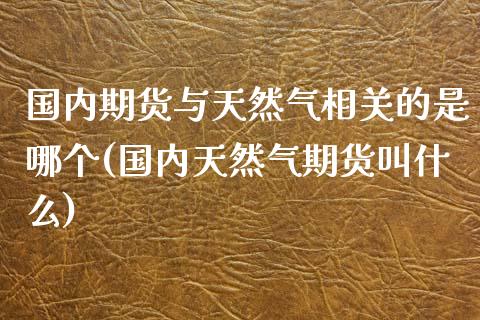 国内期货与天然气相关的是哪个(国内天然气期货叫什么)_https://www.zztgc.com_期货行情_第1张