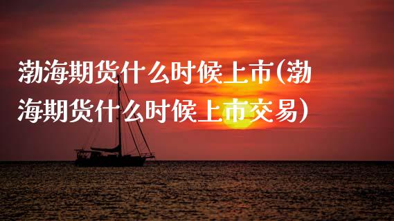 渤海期货什么时候上市(渤海期货什么时候上市交易)_https://www.zztgc.com_原油期货_第1张