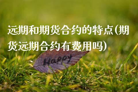 远期和期货合约的特点(期货远期合约有费用吗)_https://www.zztgc.com_期货开户_第1张