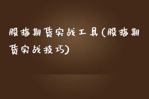 股指期货实战工具(股指期货实战技巧)_https://www.zztgc.com_期货直播_第1张