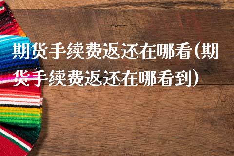 期货手续费返还在哪看(期货手续费返还在哪看到)_https://www.zztgc.com_原油期货_第1张
