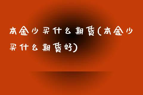 本金少买什么期货(本金少买什么期货好)_https://www.zztgc.com_期货行情_第1张