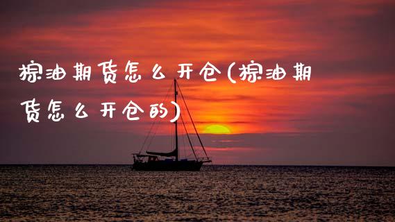 棕油期货怎么开仓(棕油期货怎么开仓的)_https://www.zztgc.com_原油期货_第1张
