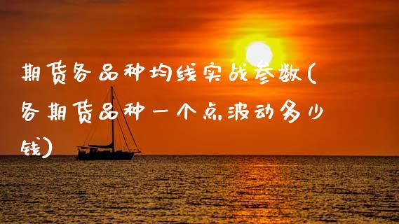 期货各品种均线实战参数(各期货品种一个点波动多少钱)_https://www.zztgc.com_期货直播_第1张