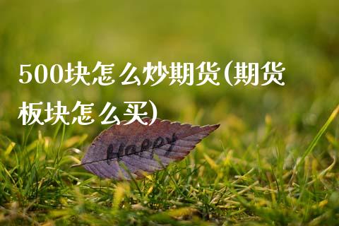 500块怎么炒期货(期货板块怎么买)_https://www.zztgc.com_原油期货_第1张