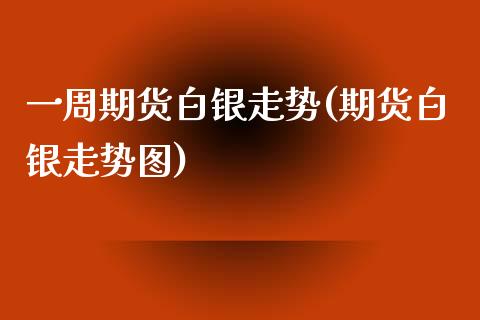 一周期货白银走势(期货白银走势图)_https://www.zztgc.com_黄金期货_第1张