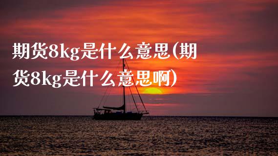 期货8kg是什么意思(期货8kg是什么意思啊)_原油期货_第1张_珍投期货网 期货8kg是什么意思(期货8kg是什么意思啊)_https://www.zztgc.com_原油期货_第1张