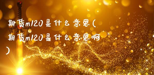 期货m120是什么意思(期货m120是什么意思啊)_https://www.zztgc.com_黄金期货_第1张