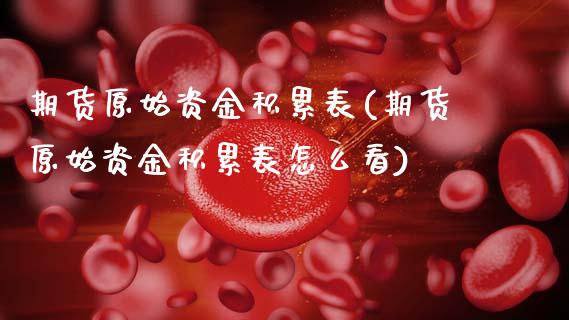 期货原始资金积累表(期货原始资金积累表怎么看)_https://www.zztgc.com_原油期货_第1张