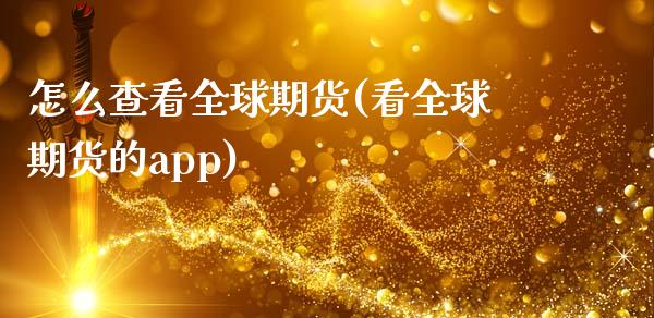 怎么查看全球期货(看全球期货的app)_https://www.zztgc.com_期货行情_第1张