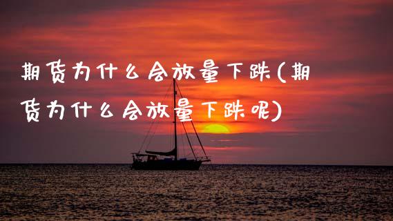 期货为什么会放量下跌(期货为什么会放量下跌呢)_https://www.zztgc.com_原油期货_第1张
