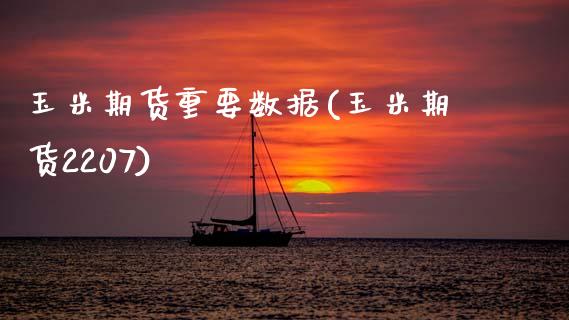 玉米期货重要数据(玉米期货2207)_https://www.zztgc.com_期货直播_第1张