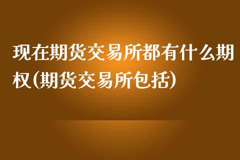 现在期货交易所都有什么期权(期货交易所包括)_https://www.zztgc.com_期货入门_第1张