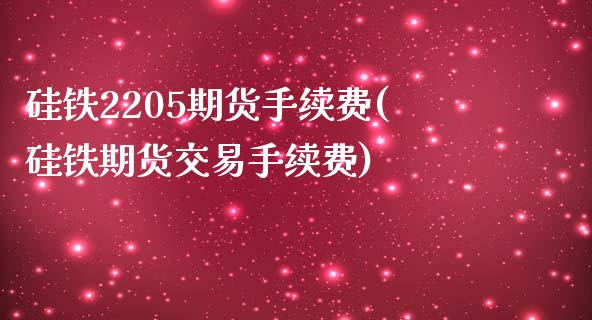 硅铁2205期货手续费(硅铁期货交易手续费)_https://www.zztgc.com_期货行情_第1张