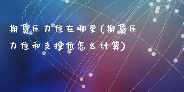 期货压力位在哪里(期货压力位和支撑位怎么计算)_https://www.zztgc.com_期货入门_第1张