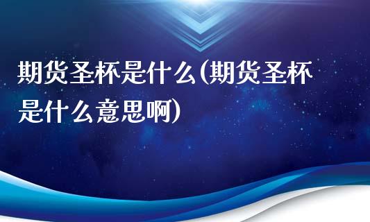 期货圣杯是什么(期货圣杯是什么意思啊)_https://www.zztgc.com_原油期货_第1张