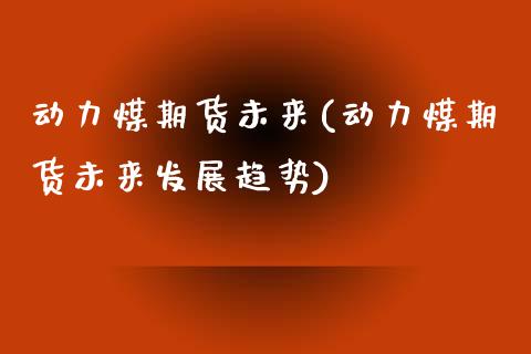 动力煤期货未来(动力煤期货未来发展趋势)_https://www.zztgc.com_黄金期货_第1张