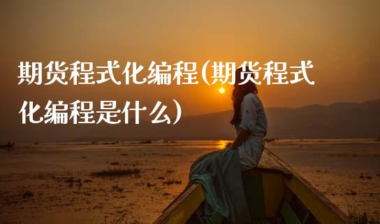 期货程式化编程(期货程式化编程是什么)_https://www.zztgc.com_期货行情_第1张