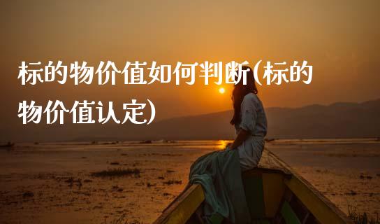 标的物价值如何判断(标的物价值认定)_https://www.zztgc.com_期货行情_第1张