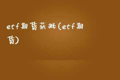 etf期货获批(etf期货)_https://www.zztgc.com_期货直播_第1张
