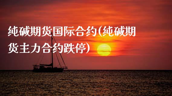 纯碱期货国际合约(纯碱期货主力合约跌停)_https://www.zztgc.com_期货行情_第1张