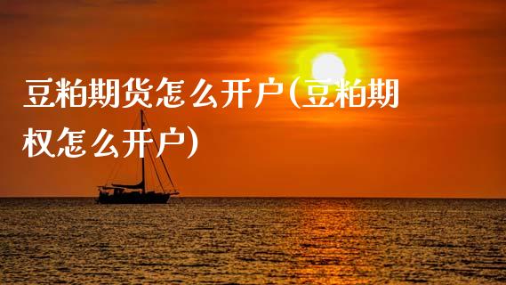 豆粕期货怎么开户(豆粕期权怎么开户)_https://www.zztgc.com_黄金期货_第1张
