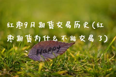红枣9月期货交易历史(红枣期货为什么不能交易了)_https://www.zztgc.com_黄金期货_第1张