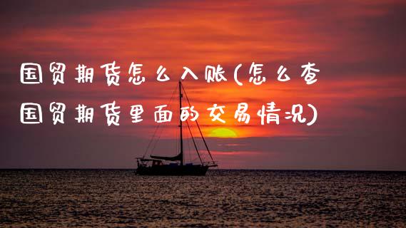 国贸期货怎么入账(怎么查国贸期货里面的交易情况)_https://www.zztgc.com_期货行情_第1张