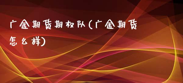 广金期货期权队(广金期货怎么样)_https://www.zztgc.com_黄金期货_第1张