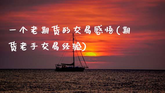 一个老期货的交易感悟(期货老手交易经验)_https://www.zztgc.com_原油期货_第1张