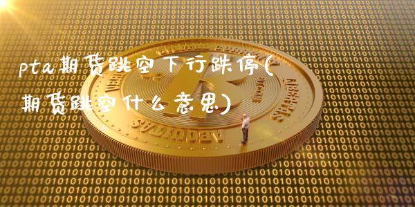 pta期货跳空下行跌停(期货跳空什么意思)_https://www.zztgc.com_原油期货_第1张