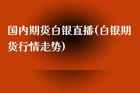 国内期货白银直播(白银期货行情走势)_https://www.zztgc.com_期货直播_第1张