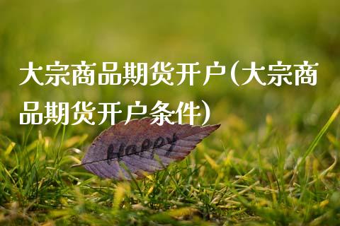 大宗商品期货开户(大宗商品期货开户条件)_https://www.zztgc.com_原油期货_第1张