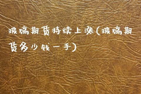 玻璃期货持续上涨(玻璃期货多少钱一手)_https://www.zztgc.com_期货行情_第1张