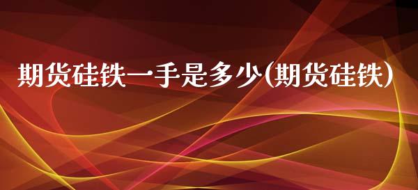 期货硅铁一手是多少(期货硅铁)_https://www.zztgc.com_黄金期货_第1张