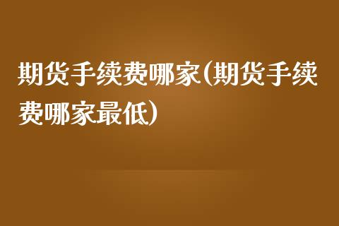 期货手续费哪家(期货手续费哪家最低)_https://www.zztgc.com_期货开户_第1张