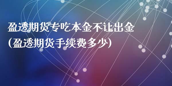 盈透期货专吃本金不让出金(盈透期货手续费多少)_https://www.zztgc.com_期货入门_第1张