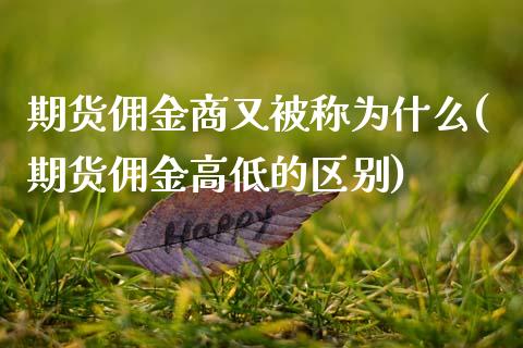 期货佣金商又被称为什么(期货佣金高低的区别)_https://www.zztgc.com_期货开户_第1张
