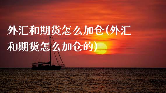 外汇和期货怎么加仓(外汇和期货怎么加仓的)_https://www.zztgc.com_原油期货_第1张